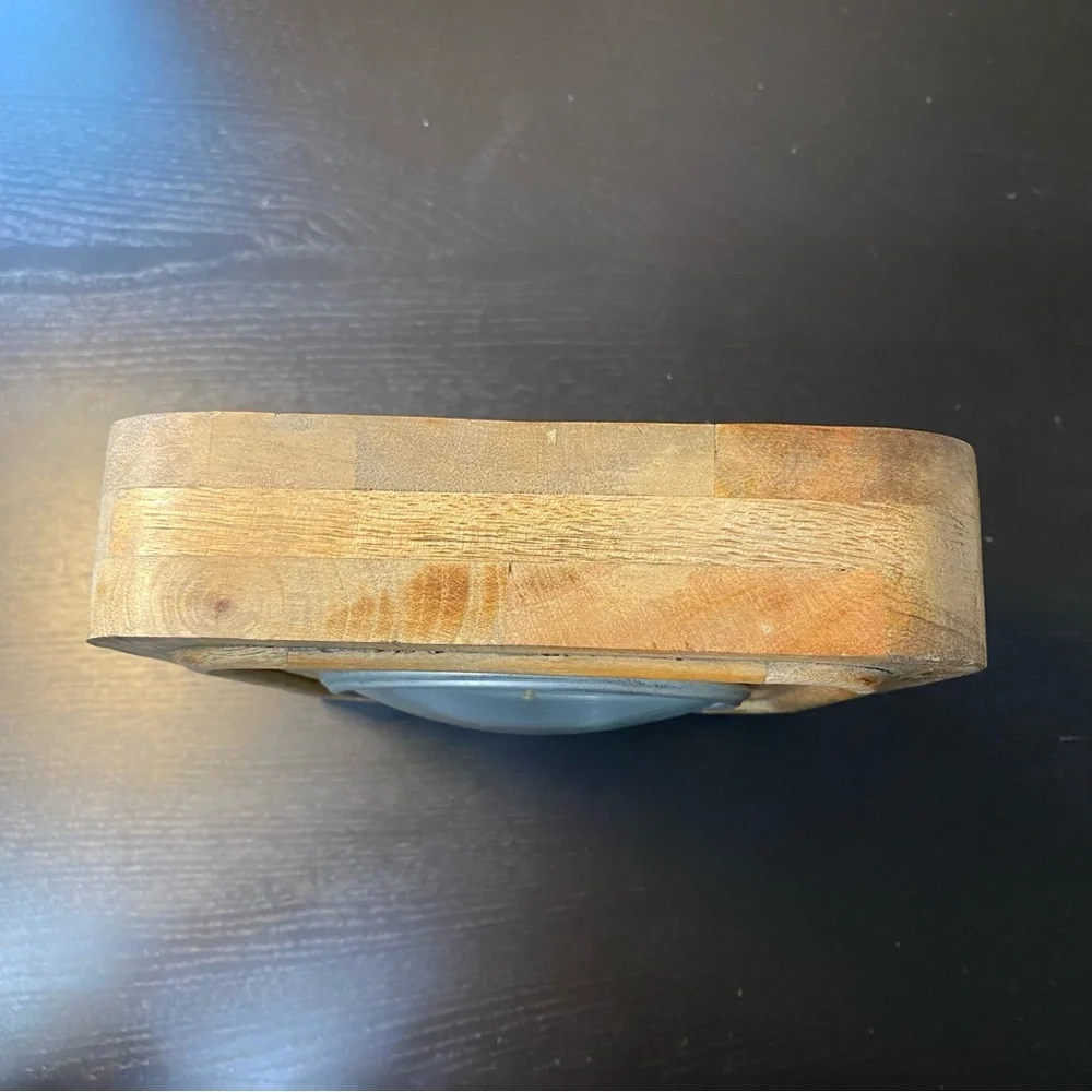 Wooden Square Table Clock 7”x7” - Picture 7 of 10